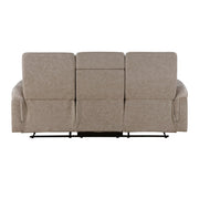 8360TPE-3 Double Reclining Sofa with Drop-down Cup Holders - 8360TPE-3