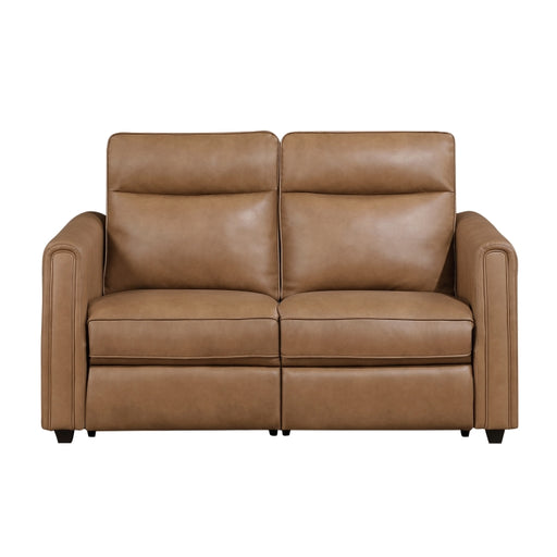 8368BRW-2A1PW* (4)Power Double Reclining Love Seat with Rounded Track Arms - 8368BRW-2A1PW*
