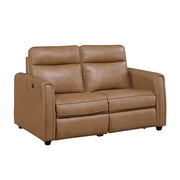 8368BRW-2A1PW* (4)Power Double Reclining Love Seat with Rounded Track Arms - 8368BRW-2A1PW*