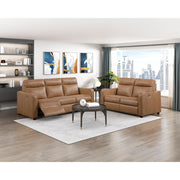 8368BRW-2A2PW* (4)Power Double Reclining Love Seat with Curved Track Arms - 8368BRW-2A2PW*