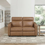 8368BRW-2A2PW* (4)Power Double Reclining Love Seat with Curved Track Arms - 8368BRW-2A2PW*