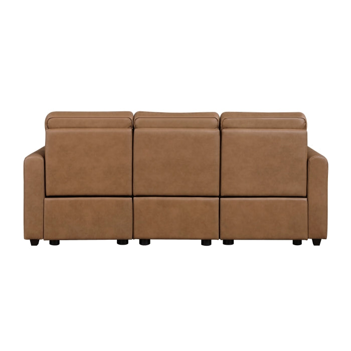 8368BRW*2PWA1 2pc Set: Sofa, Love (Power) - 8368BRW*2PWA1