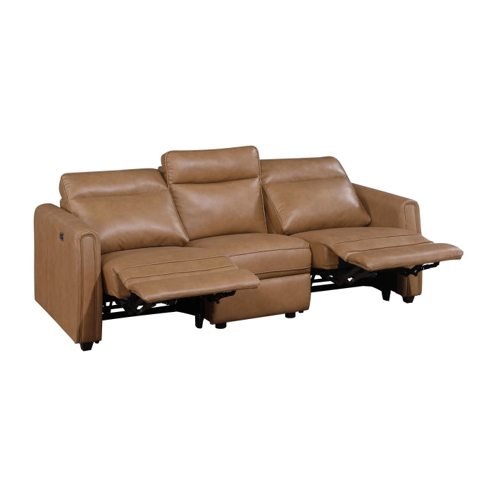 8368BRW*2PWA1 2pc Set: Sofa, Love (Power) - 8368BRW*2PWA1