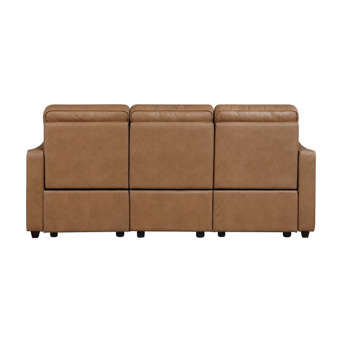 8368BRW*2PWA2 2pc Set: Sofa, Love (Power) - 8368BRW*2PWA2