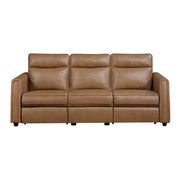 8368BRW-3A1PW* (5)Power Double Reclining Sofa with Rounded Track Arms - 8368BRW-3A1PW*