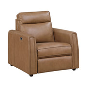 8368BRW-A1PW Power Reclining Chair with Rounded Track Arms - 8368BRW-A1PW