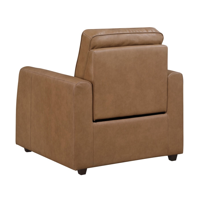 8368BRW-A1PW Power Reclining Chair with Rounded Track Arms - 8368BRW-A1PW