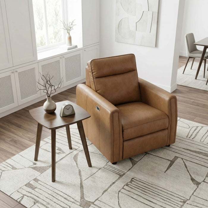8368BRW-A1PW Power Reclining Chair with Rounded Track Arms - 8368BRW-A1PW