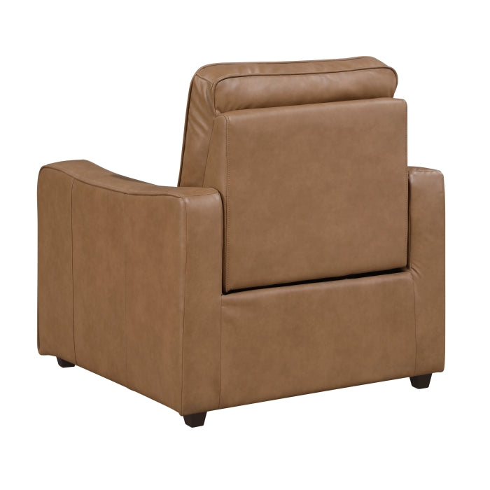 8368BRW-A2PW Power Reclining Chair with Curved Track Arms - 8368BRW-A2PW