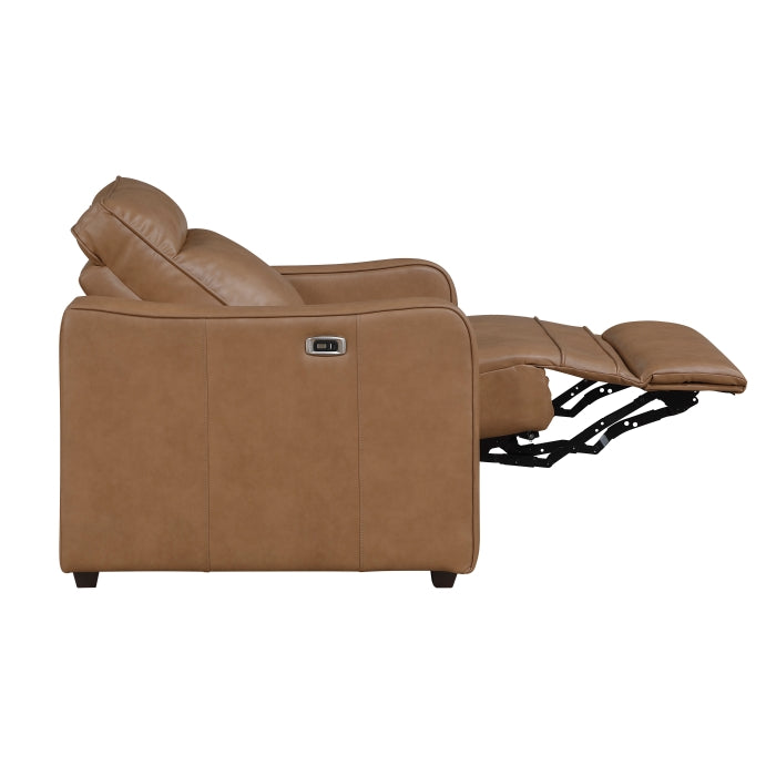 8368BRW-A2PW Power Reclining Chair with Curved Track Arms - 8368BRW-A2PW