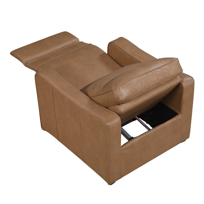 8368BRW-A2PW Power Reclining Chair with Curved Track Arms - 8368BRW-A2PW