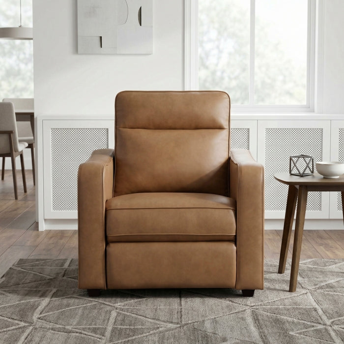 8368BRW-A2PW Power Reclining Chair with Curved Track Arms - 8368BRW-A2PW