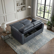 8368NVY-2A1PW* (4)Power Double Reclining Love Seat with Rounded Track Arms - 8368NVY-2A1PW*