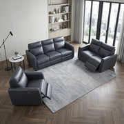 8368NVY-2A1PW* (4)Power Double Reclining Love Seat with Rounded Track Arms - 8368NVY-2A1PW*