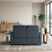 8368NVY-2A2PW* (4)Power Double Reclining Love Seat with Curved Track Arms - 8368NVY-2A2PW*
