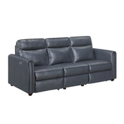 8368NVY-3A1PW* (5)Power Double Reclining Sofa with Rounded Track Arms - 8368NVY-3A1PW*