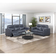 8368NVY-3A1PW* (5)Power Double Reclining Sofa with Rounded Track Arms - 8368NVY-3A1PW*