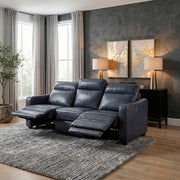 8368NVY-3A2PW* (5)Power Double Reclining Sofa with Curved Track Arms - 8368NVY-3A2PW*