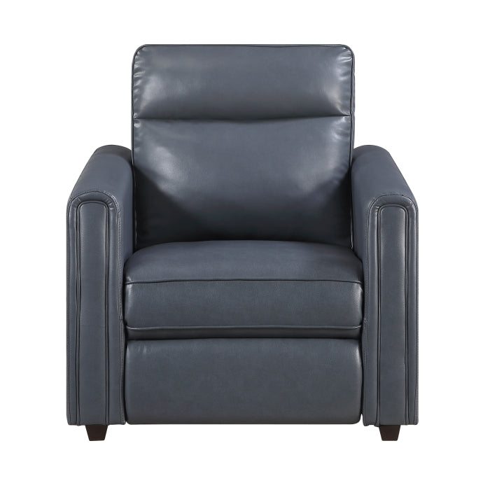 8368NVY-A1PW Power Reclining Chair with Rounded Track Arms - 8368NVY-A1PW