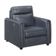 8368NVY-A1PW Power Reclining Chair with Rounded Track Arms - 8368NVY-A1PW