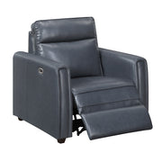 8368NVY-A1PW Power Reclining Chair with Rounded Track Arms - 8368NVY-A1PW