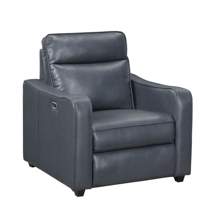 8368NVY-A2PW Power Reclining Chair with Curved Track Arms - 8368NVY-A2PW