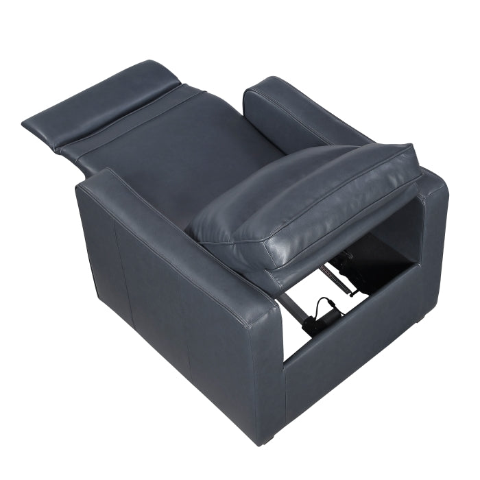 8368NVY-A2PW Power Reclining Chair with Curved Track Arms - 8368NVY-A2PW