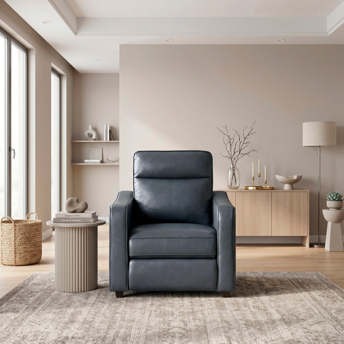 8368NVY-A2PW Power Reclining Chair with Curved Track Arms - 8368NVY-A2PW