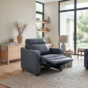 8368NVY-A2PW Power Reclining Chair with Curved Track Arms - 8368NVY-A2PW