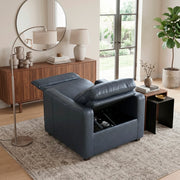 8368NVY-A2PW Power Reclining Chair with Curved Track Arms - 8368NVY-A2PW