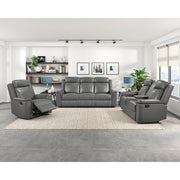 8379DGY-3 Double Reclining Sofa - 8379DGY-3