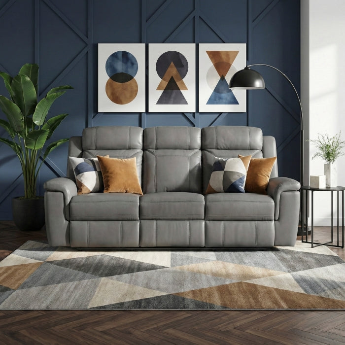 8379DGY-3 Double Reclining Sofa - 8379DGY-3