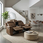 8379TBR-2 Double Reclining Love Seat with Center Console and Receptacles - 8379TBR-2