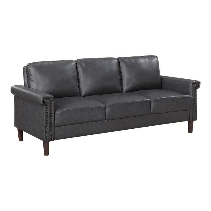 8389DGY*2 2pc Set: Sofa, Love - 8389DGY*2