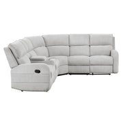 8406GY*SC (3)3-Piece Reclining Sectional with Left Console - 8406GY*SC
