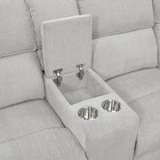 8406GY*SC (3)3-Piece Reclining Sectional with Left Console - 8406GY*SC