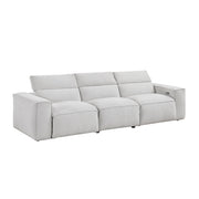 8414GRY*2PWH 2pc Set: Sofa, Love - 8414GRY*2PWH