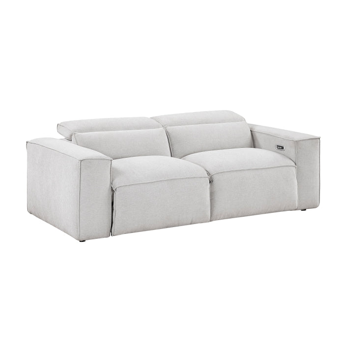 8414GRY-2PWH* Power Double Reclining Love Seat with Power Headrests - 8414GRY-2PWH*