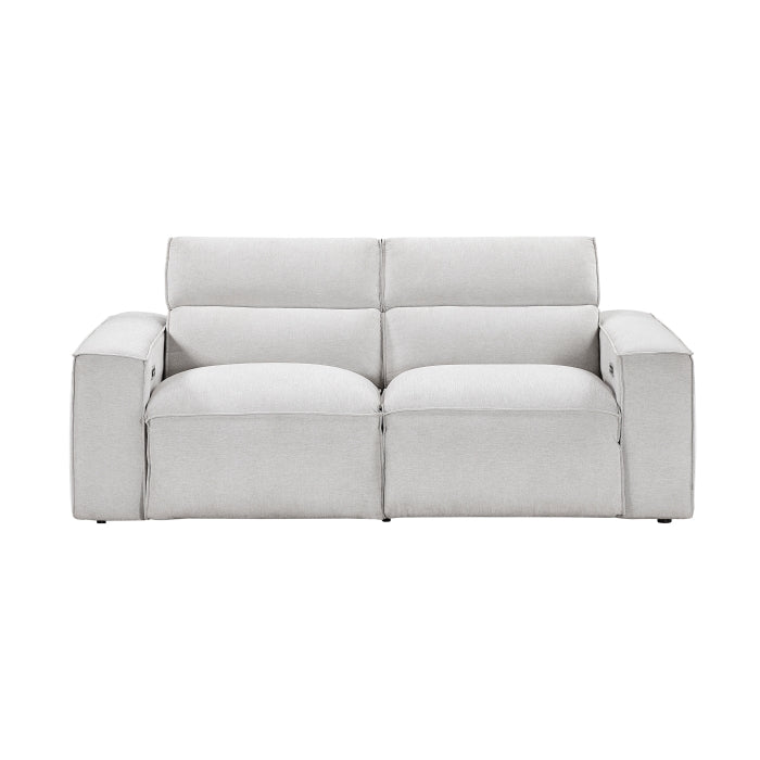 8414GRY-2PWH* Power Double Reclining Love Seat with Power Headrests - 8414GRY-2PWH*