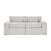8414GRY-2PWH* Power Double Reclining Love Seat with Power Headrests - 8414GRY-2PWH*