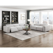 8414GRY-2PWH* Power Double Reclining Love Seat with Power Headrests - 8414GRY-2PWH*