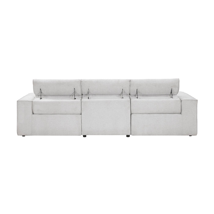 8414GRY-3PWH* Power Double Reclining Sofa with Power Headrests - 8414GRY-3PWH*