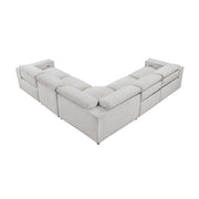 8414GRY*5LRRRPWH 5-Piece Modular Power Reclining Sectional with Power Headrests - 8414GRY*5LRRRPWH