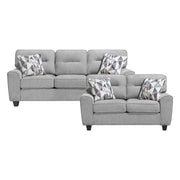 8416GY*2 2pc Set: Sofa, Love - 8416GY*2