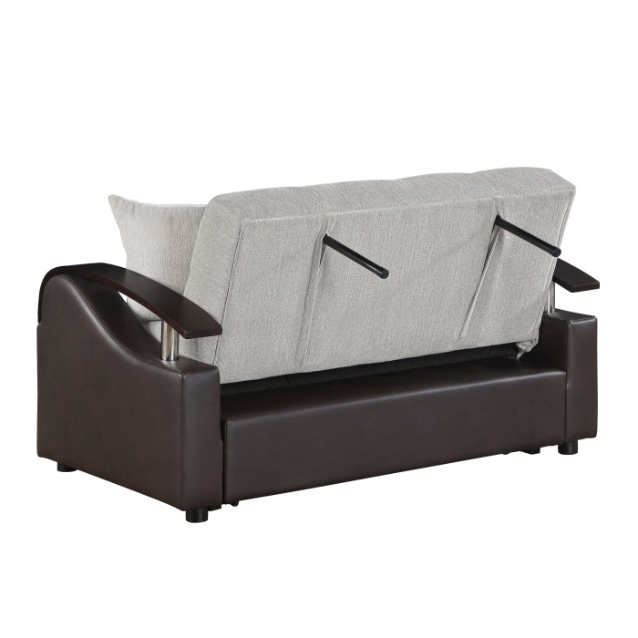 8429-2* (2)Love Seat with Pull-out Bed and Click Motion Back - 8429-2*