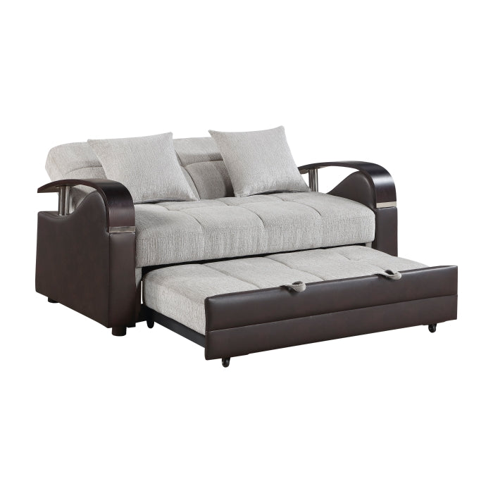 8429-2* (2)Love Seat with Pull-out Bed and Click Motion Back - 8429-2*