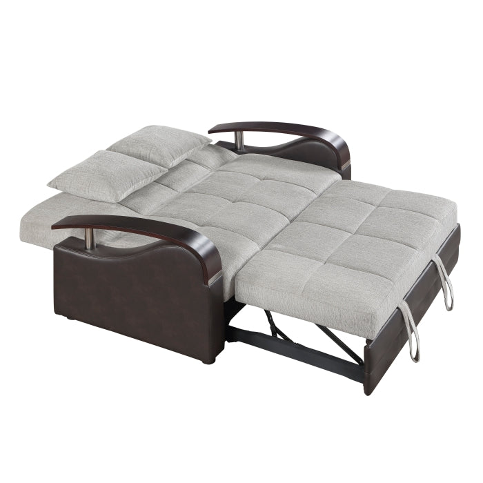 8429-2* (2)Love Seat with Pull-out Bed and Click Motion Back - 8429-2*