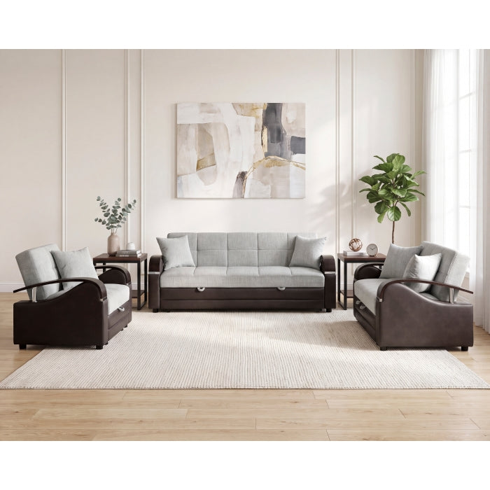 8429-3* (2)Sofa with Pull-out Bed and Click Motion Back - 8429-3*