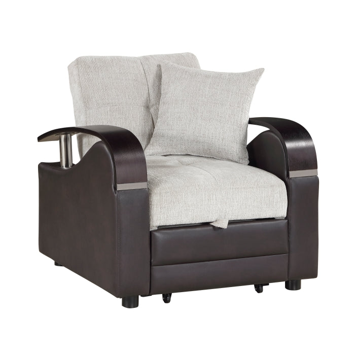 8429BE-1* (2)Chair with Pull-out Bed and Click Motion Back - 8429BE-1*