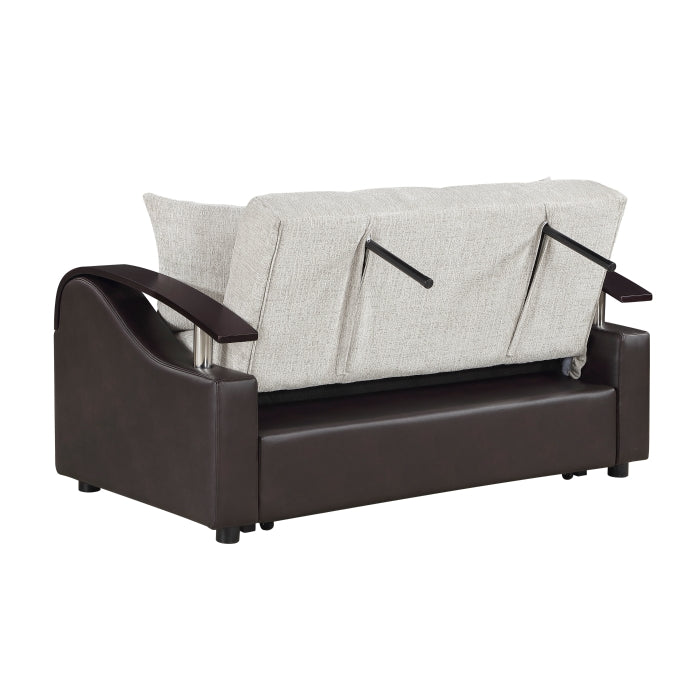 8429BE-2* (2)Love Seat with Pull-out Bed and Click Motion Back - 8429BE-2*